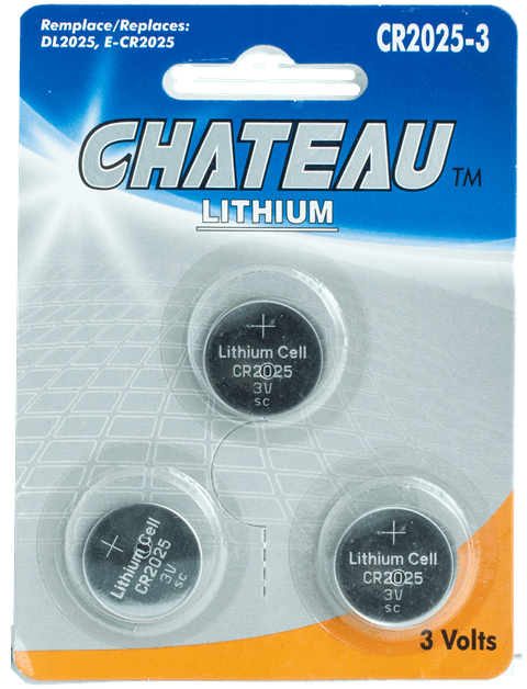 Product for sale: Chateau CR2025 Lithium 3 volt - 3 Pk (20CT)-Default Title