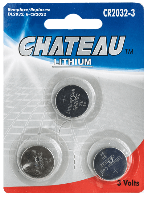 Product for sale: Chateau CR2032 Lithium 3 volt - 3 Pk (20CT)-Default Title