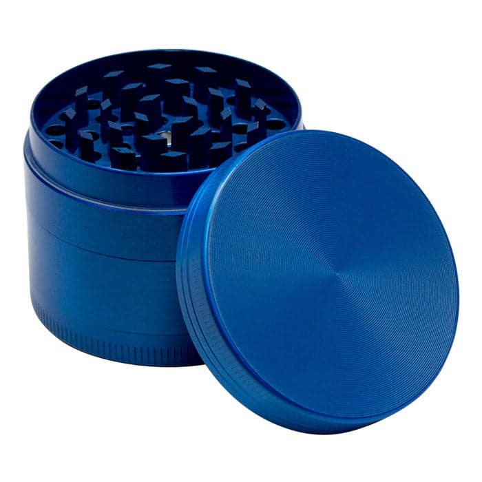 Product for sale: ZG4621-BLU - Blue Aluminium Four Stage 63mm Grinder (10CT)-Default Title