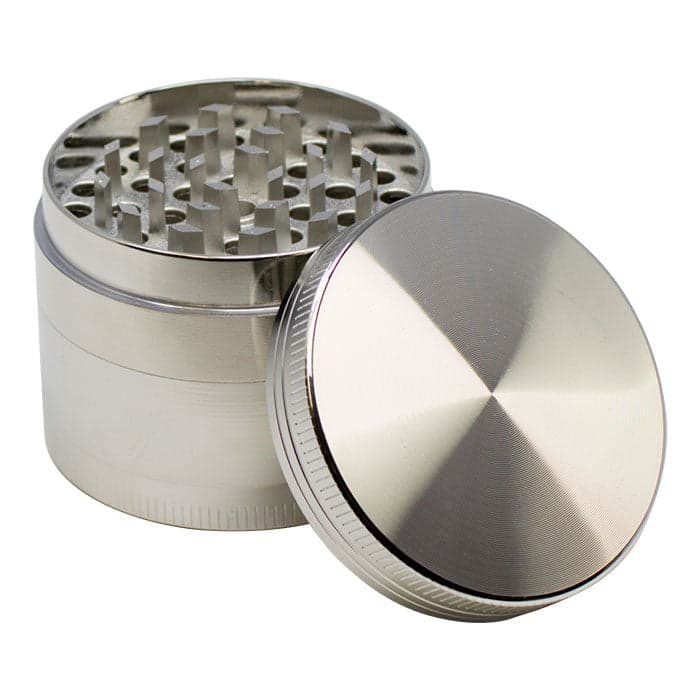 Product for sale: ZG4621-SIL - Silver Aluminium Four Stage 63mm Grinder (10CT)-Default Title