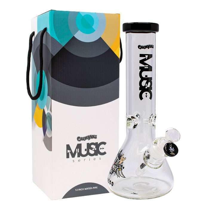 MU-12 Hip-Hop Music 12 Inches Ganjavibes Music Series Glass Bong-undefined | For sale Jubilee Distributors