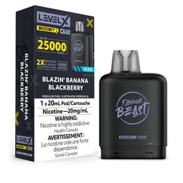 Product for sale: Level X Flavour Beast Boost Pod 20mL - 6pc/Carton = Excise Version-undefined