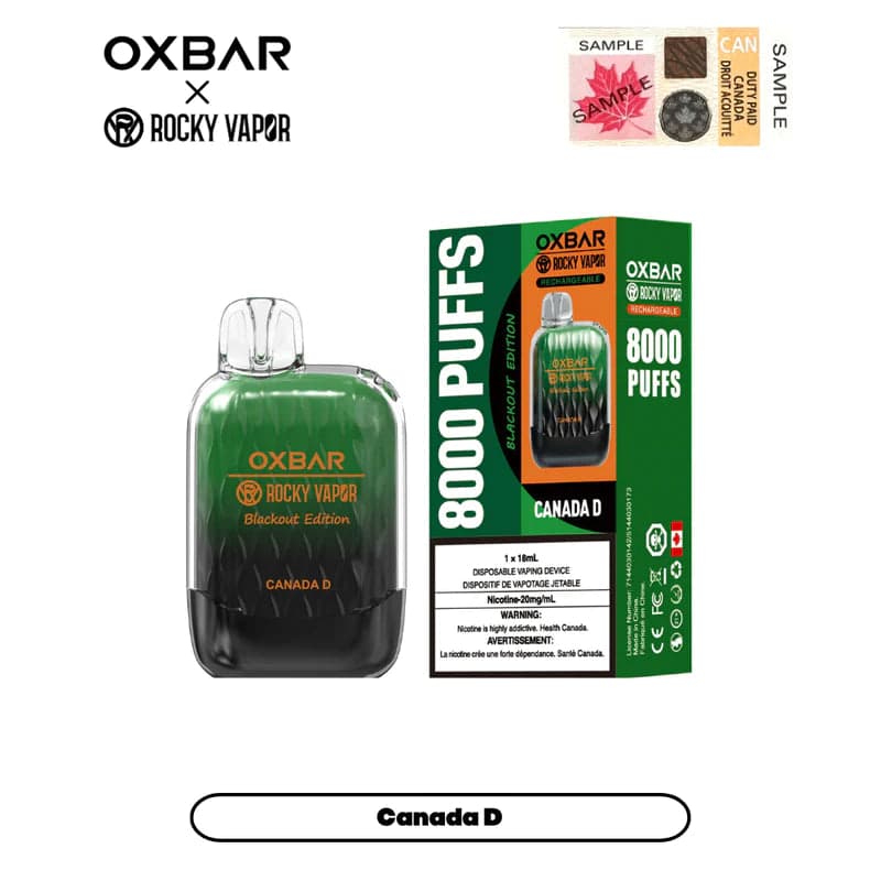 Product for sale: OXBAR Rocky Vapor 8000 Puffs (20mg/ml) Disposable Device - Excise Version-undefined