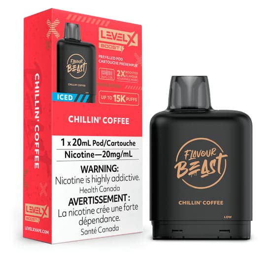 Product for sale: Level X Flavour Beast Boost Pod 20mL - 6pc/Carton = Excise Version-undefined