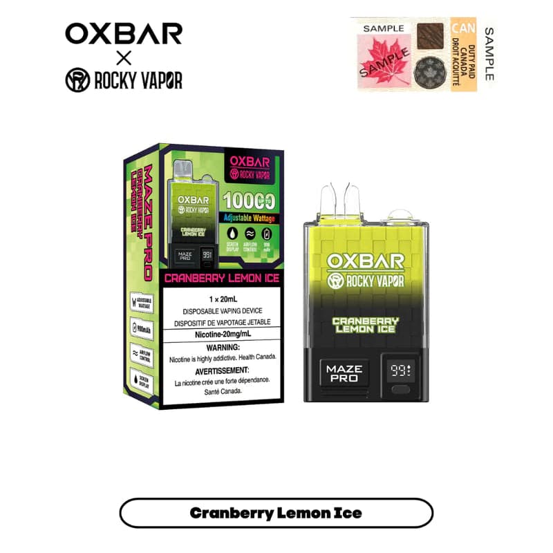 Product for sale: Oxbar Maze Pro 20mg 10,000 Puffs Disposable Vaple - Excise Version-undefined