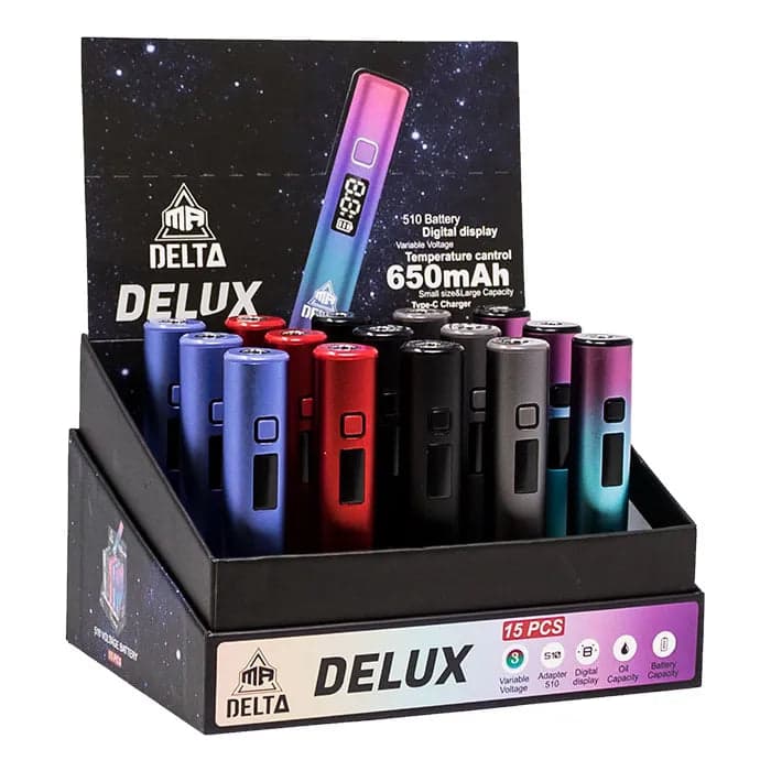 Product for sale: Digital Delta Delux 510 Thread Cartridge Battery Display Of 15-Default Title