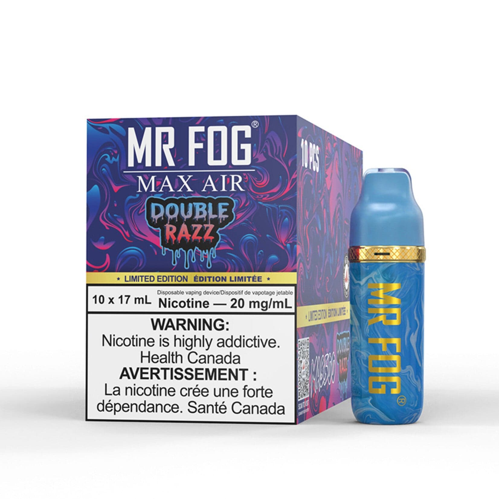 Product for sale: MR FOG MAX AIR MA8500 Disposable Vape - 10CT - Excise Version-undefined