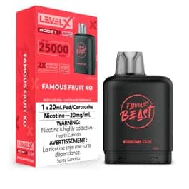 Product for sale: Level X Flavour Beast Boost Pod 20mL - 6pc/Carton = Excise Version-undefined