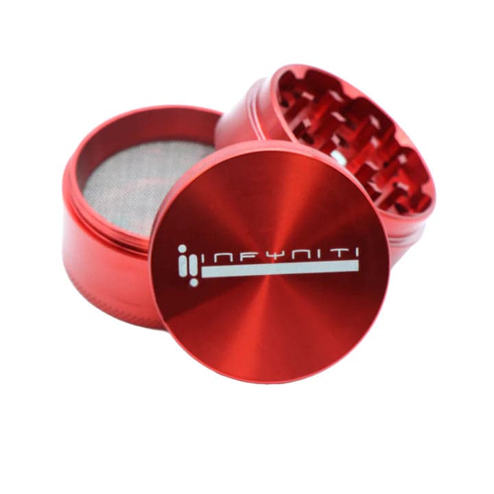 Product for sale: Infyniti Brand Aluminum Grinder - RED (GR1055-RD4)-Default Title