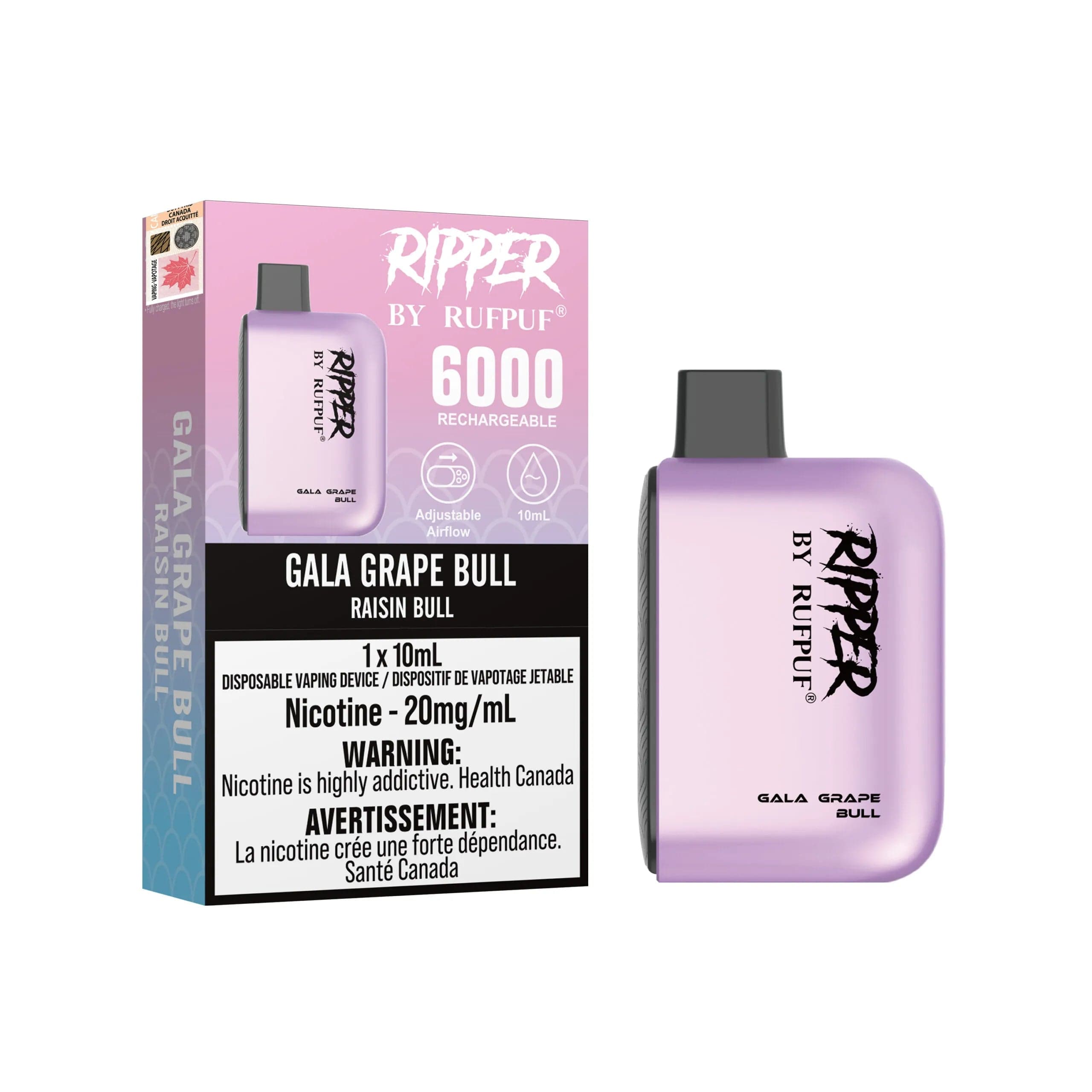 Product for sale: Rufpuf Ripper 20mg 6000 Puffs 10CT- Excise Version-undefined