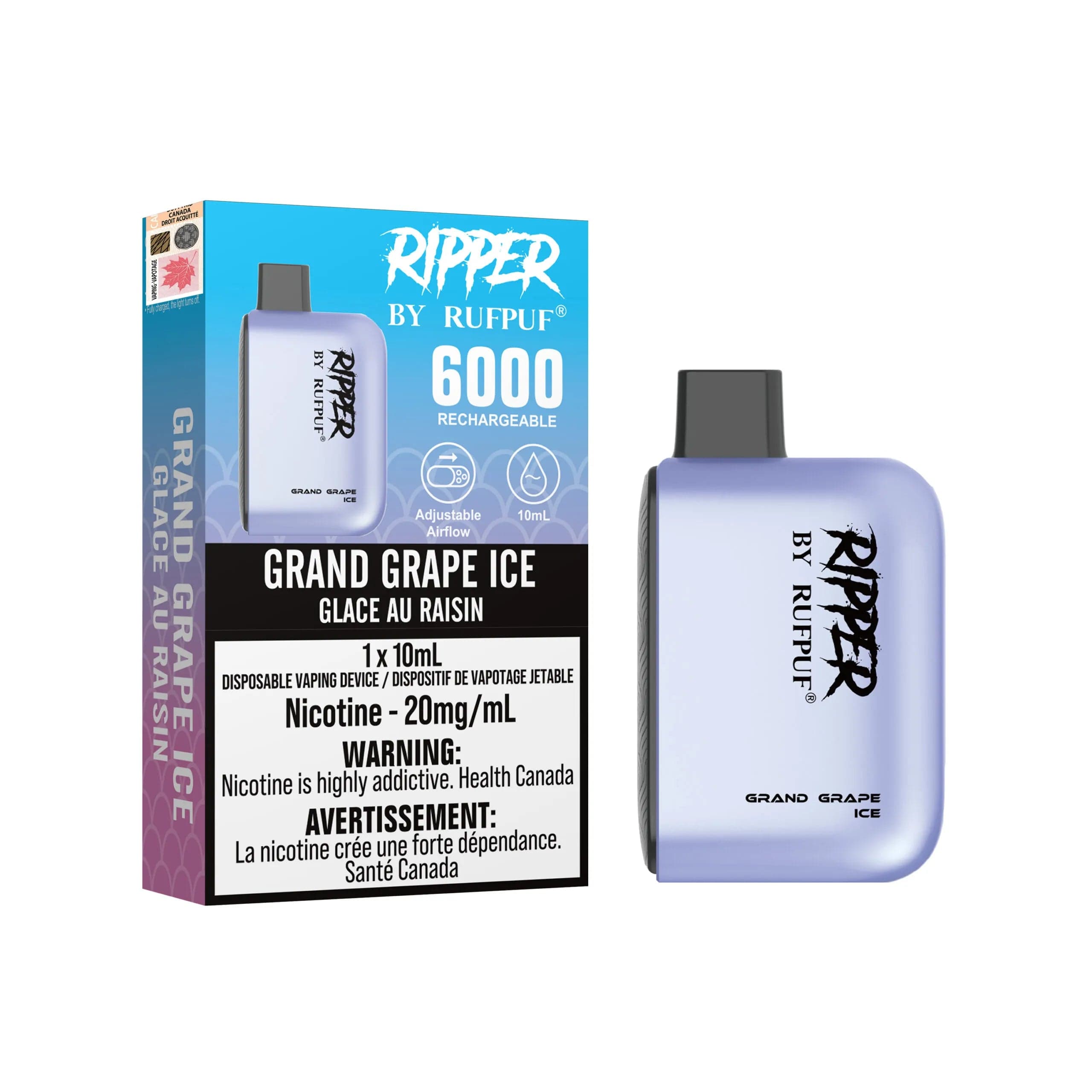 Product for sale: Rufpuf Ripper 20mg 6000 Puffs 10CT- Excise Version-undefined