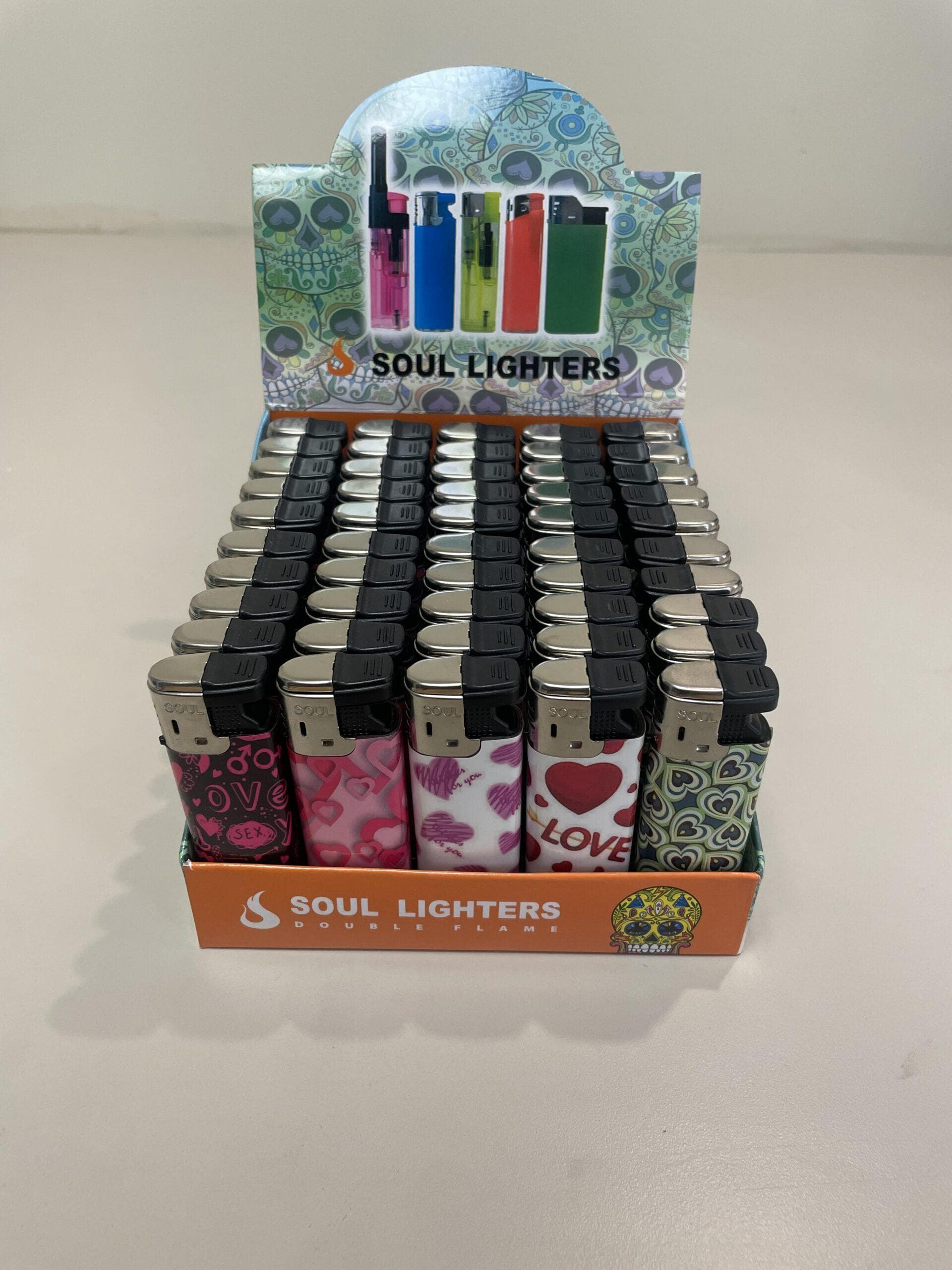 Product for sale: Soul 206- Heart Refillable Torch Lighter- 50ct-Default Title