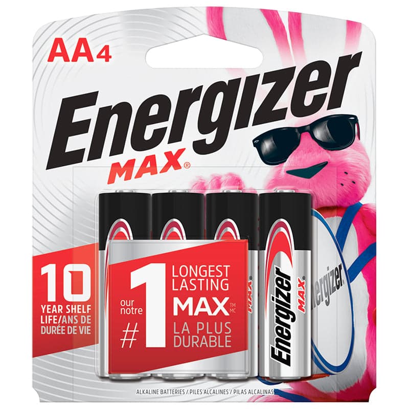 Product for sale: Energizer Max Alkaline Batteries AA 4ct-Default Title