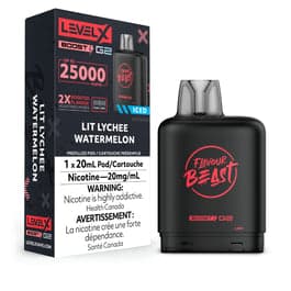 Product for sale: Level X Flavour Beast Boost Pod 20mL - 6pc/Carton = Excise Version-undefined