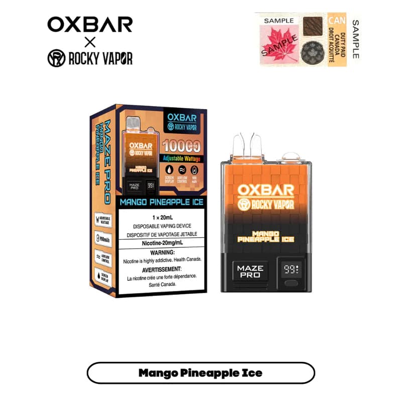 Product for sale: Oxbar Maze Pro 20mg 10,000 Puffs Disposable Vaple - Excise Version-undefined