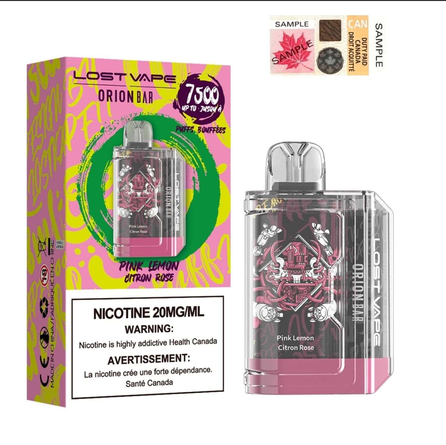 Product for sale: Lost Vape Disposable-Orion Bar 20mg 7500 Puffs (5CT)-Excise Version-undefined