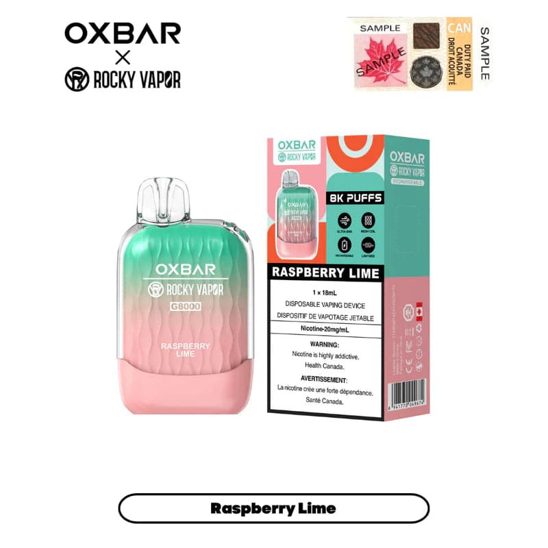 OXBAR Rocky Vapor 8000 Puffs (20mg/ml) Disposable Device - Excise Version-undefined | For sale Jubilee Distributors