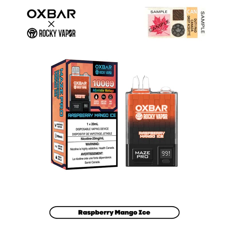 Product for sale: Oxbar Maze Pro 20mg 10,000 Puffs Disposable Vaple - Excise Version-undefined