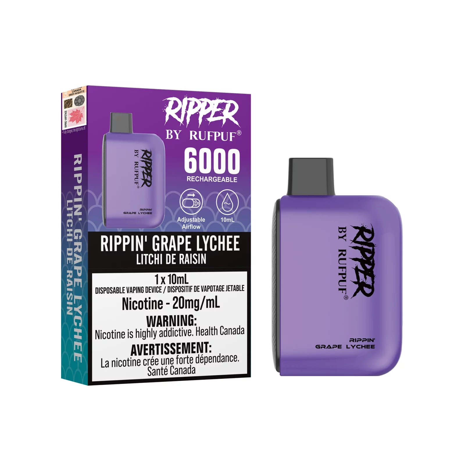 Rufpuf Ripper 20mg 6000 Puffs 10CT- Excise Version-undefined | For sale Jubilee Distributors