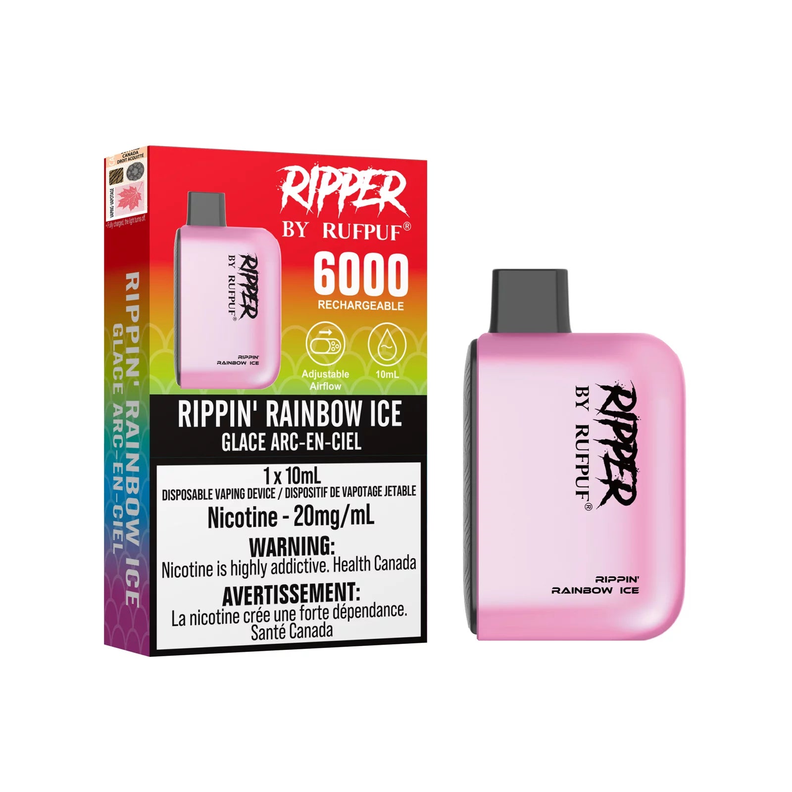 Rufpuf Ripper 20mg 6000 Puffs 10CT- Excise Version-undefined | For sale Jubilee Distributors