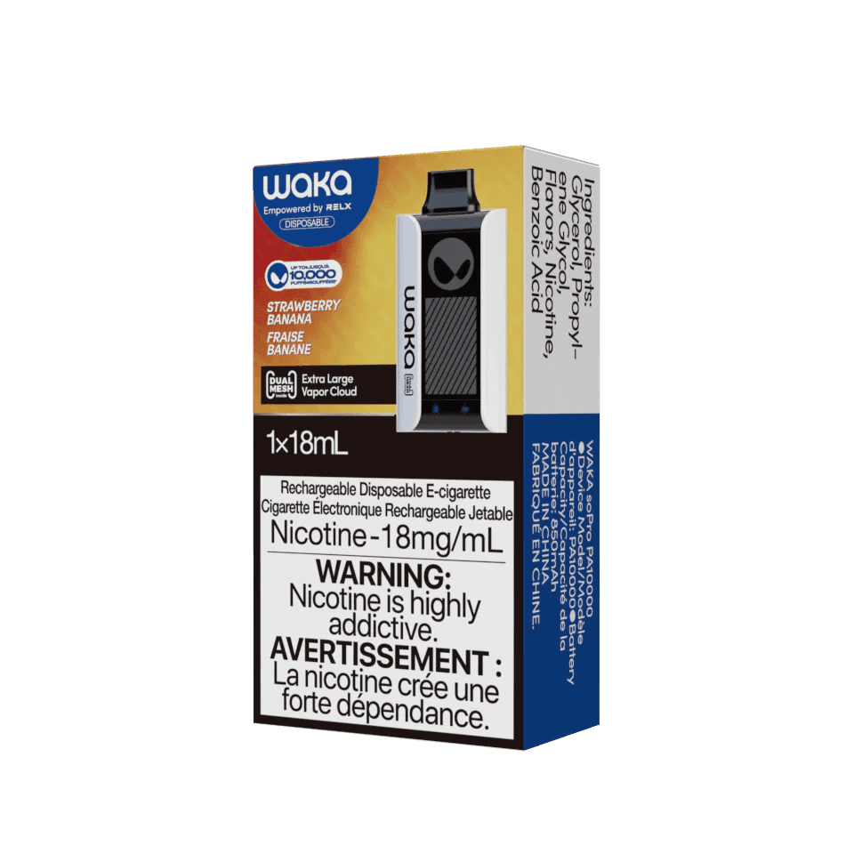 Waka Sopro 10,000 Puffs Rechargeable Disposable Vape (10CT) - Excise Version-undefined | For sale Jubilee Distributors