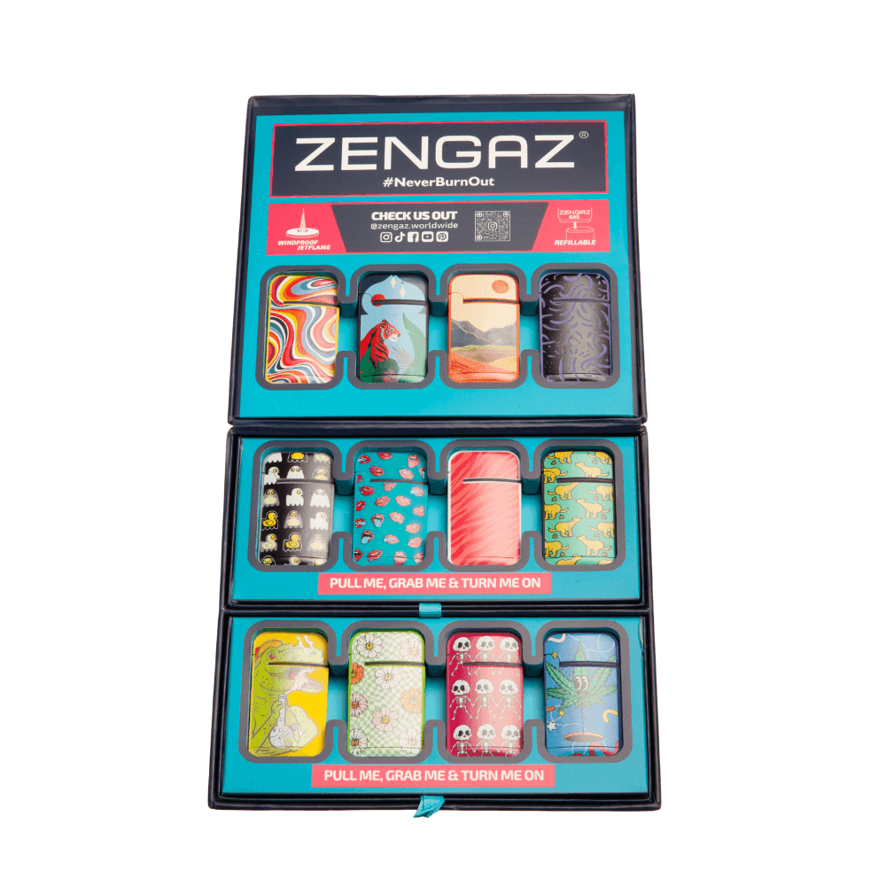 Zengaz Wing (ZL-13) Jet Rubberized Cube Lighters - 48ct-undefined | For sale Jubilee Distributors