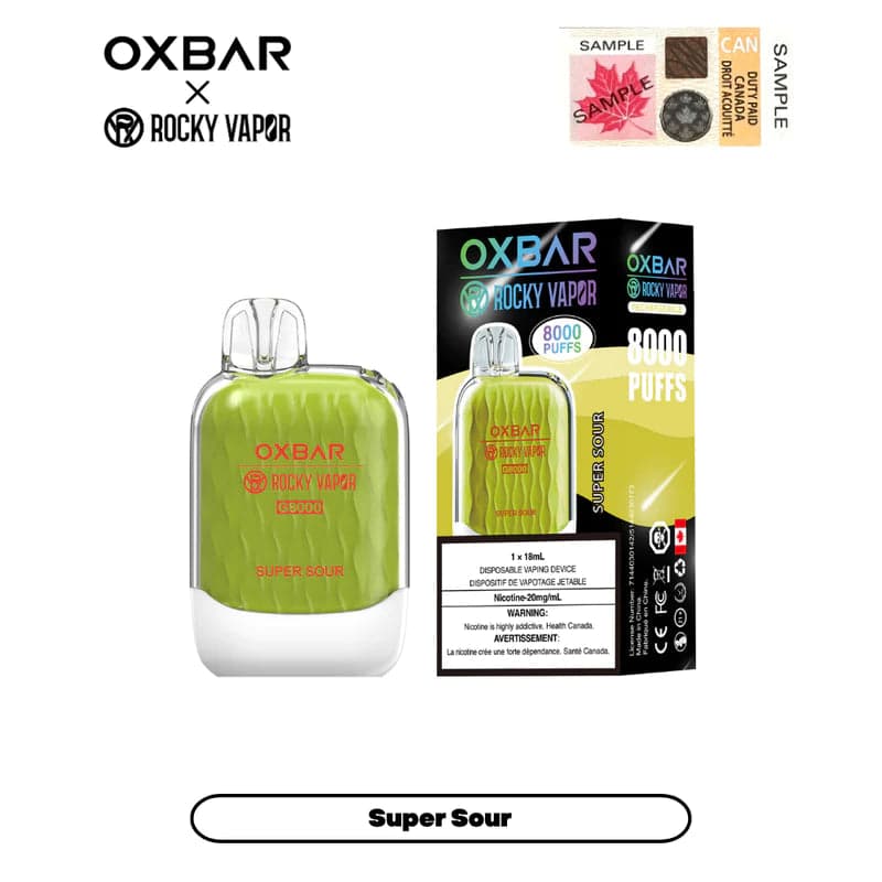 Product for sale: OXBAR Rocky Vapor 8000 Puffs (20mg/ml) Disposable Device - Excise Version-undefined