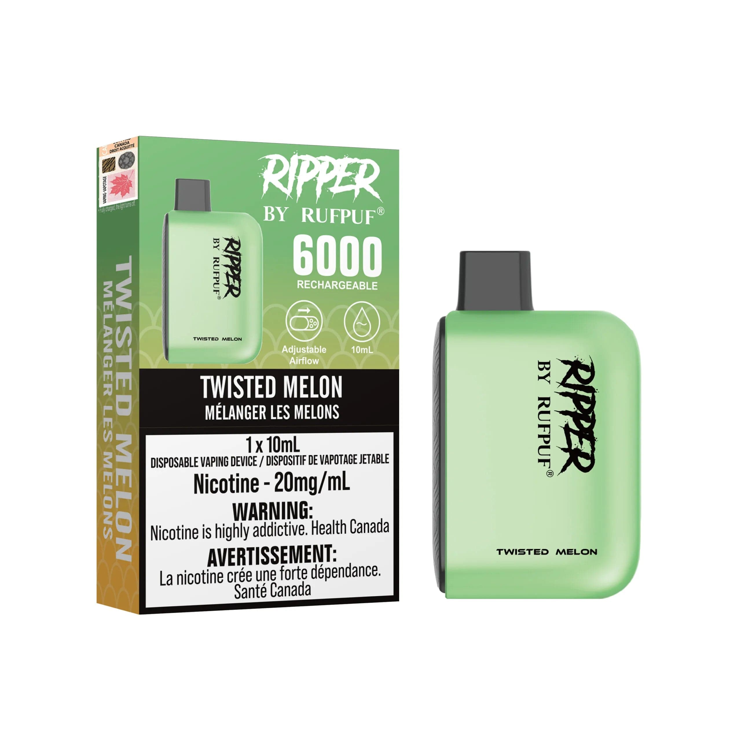 Product for sale: Rufpuf Ripper 20mg 6000 Puffs 10CT- Excise Version-undefined