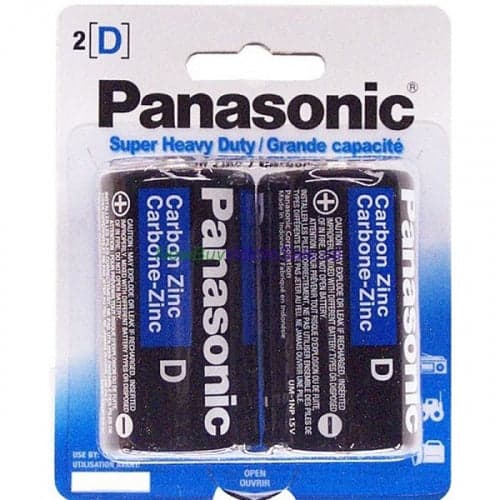 Product for sale: Panasonic Super Heavy Duty Power Carbon Zinc Batteries D 2ct-Default Title