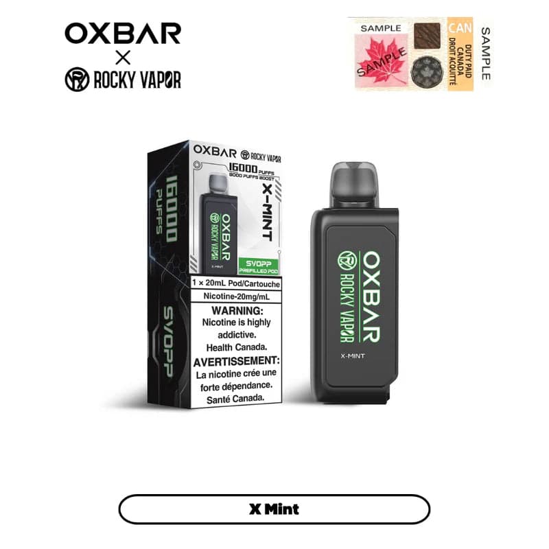 Product for sale: SVOPP ROCKY VAPOR OXBAR [PREFILLED PODS] 16K - 6CT - Excise Version-undefined