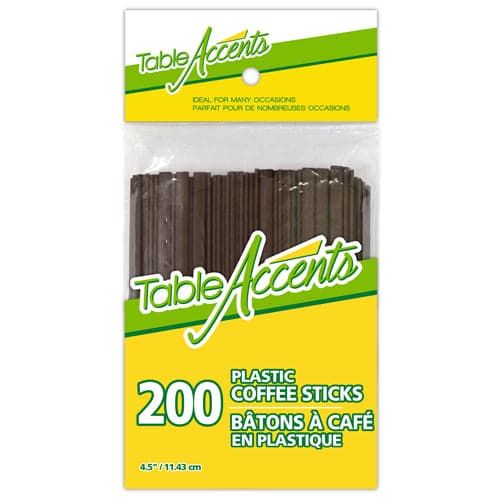 Product for sale: Table Accents - Plastic Coffee Sticks - 4.5" - 200Pk-Default Title