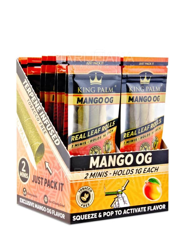 Product for sale: King Palm 2 Mini Rolls Mango OG – 20 Pack-Default Title