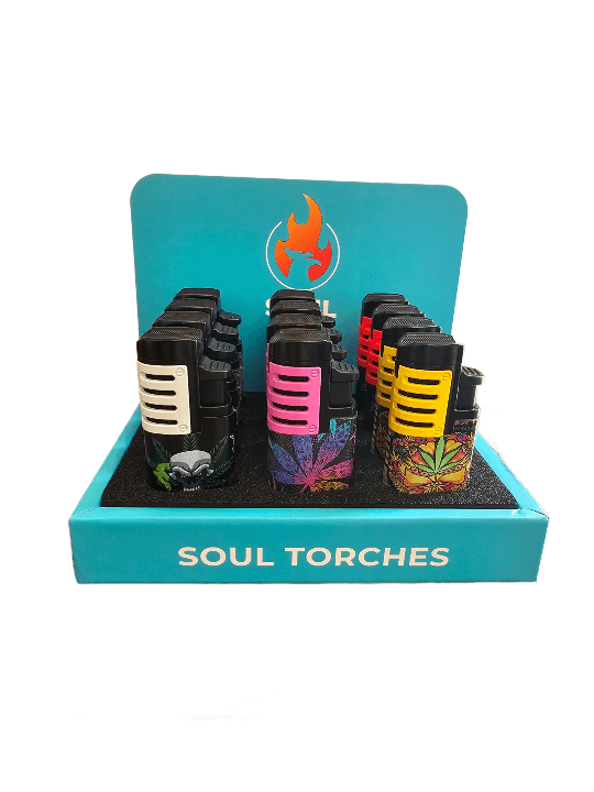 Product for sale: Soul Three Flame Torch Lighter (1807) – 12CT-Default Title