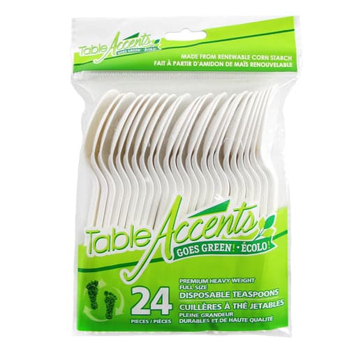 Product for sale: Table Accents - Tea Spoons - Full Size - Bioplastic - 24Pk-Default Title